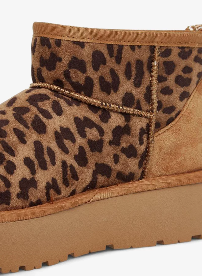 Celeste BROWN Women Animal Print Boots for Women | Best Price UAE