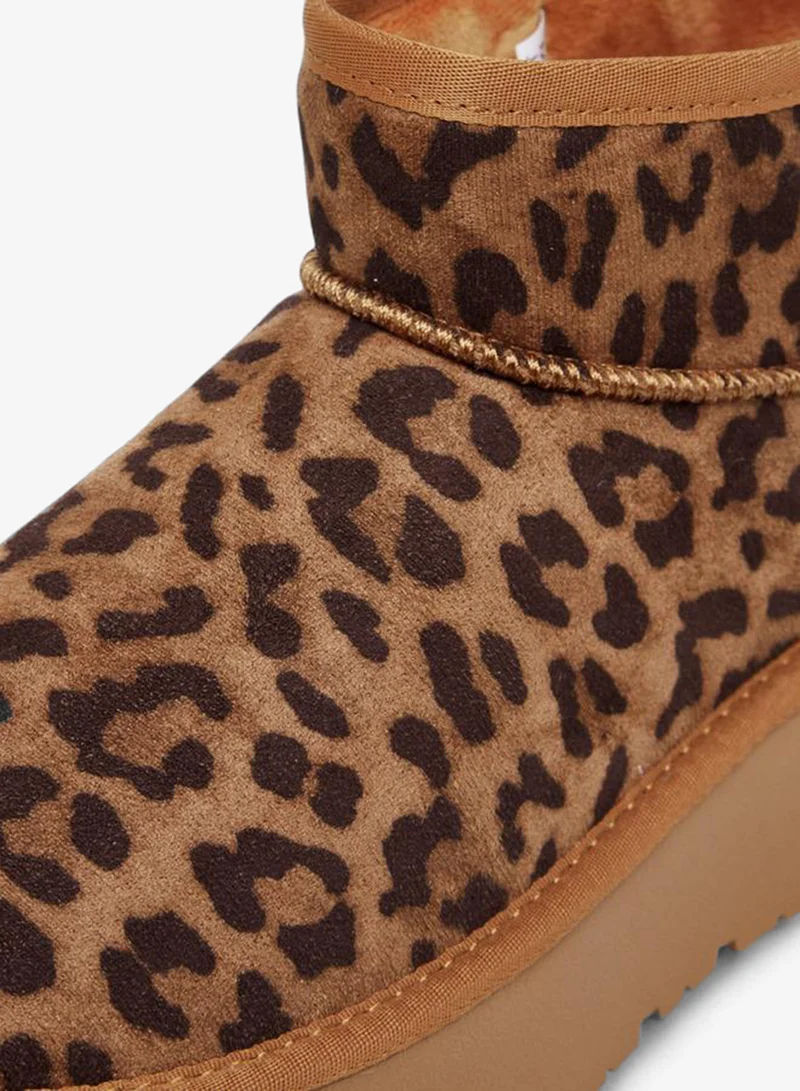 Celeste BROWN Women Animal Print Boots for Women | Best Price UAE