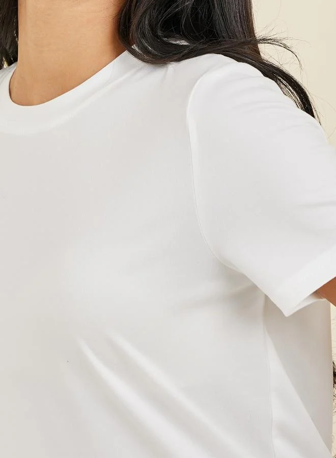 Take Two Regular Fit Basic Round Neck T-Shirt