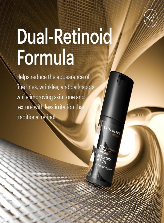 MANSCAPED® Skin Ultra™ Retinoid Serum - Dual Retinoid Age-Defying Formula with Squalane, Ceramides & Hyaluronic Acid to help Reduce Appearance of Fine Lines, Wrinkles & Dark Spots, 1 fl oz. - Image 3