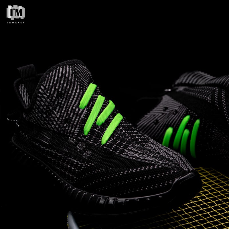 INMAKER No Tie Shoe Laces for Adults and Kids, Elastic Shoelaces for Sneakers, Rubber Silicone Tieless Laces - Image 2