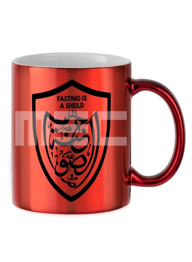 MEC A Fasting Is Sheild Printed Coffee Mug 11Oz - Image 2