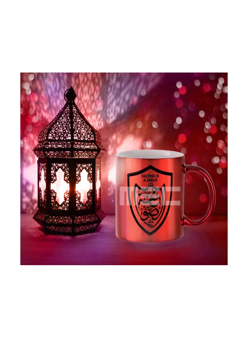 MEC A Fasting Is Sheild Printed Coffee Mug 11Oz - Image 3