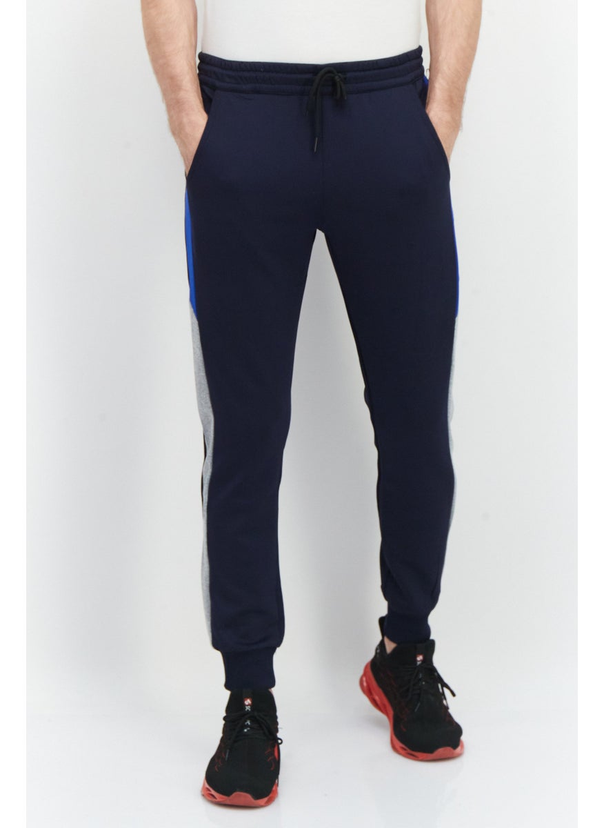 Cultura New York Men Sportswear Fit Training Pants, Navy  - Image 1