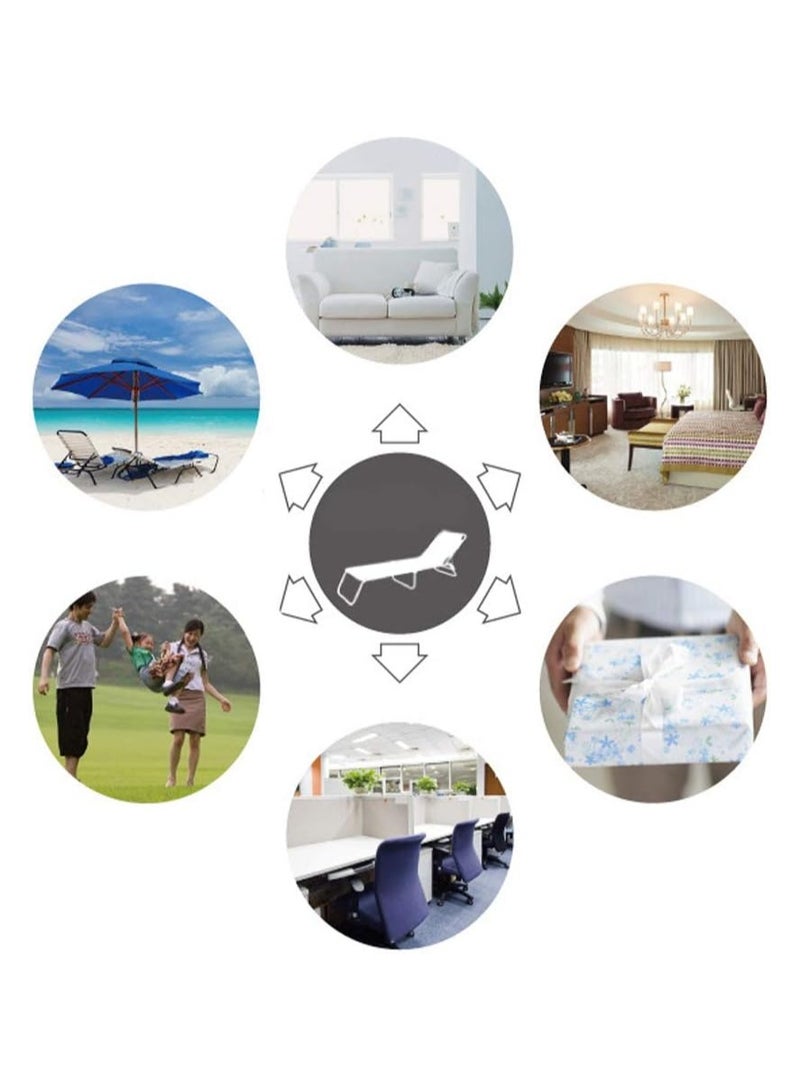 كينغ كامب كرسي استرخاء قابل للطي باوضاع امالة قابلة للتعديل مع وسادة قابلة للازالة للتخييم وحمام السباحة والشاطئ والفناء يدعم وزن 250 كجم، C في المنزل، 3701-احمر، البوليستر قماش - Image 4