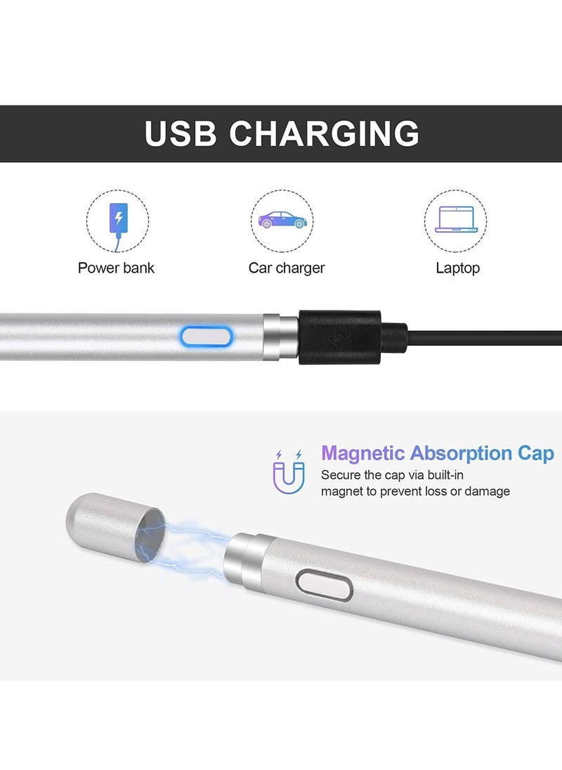 Generic - Active Stylus Pens for Touch Screen Rechargeable Digital Stylish Pen Pencil Universal for iPhone/iPad Pro/Mini/Air/Android and Most Capacitive Touch Screens - Image 1