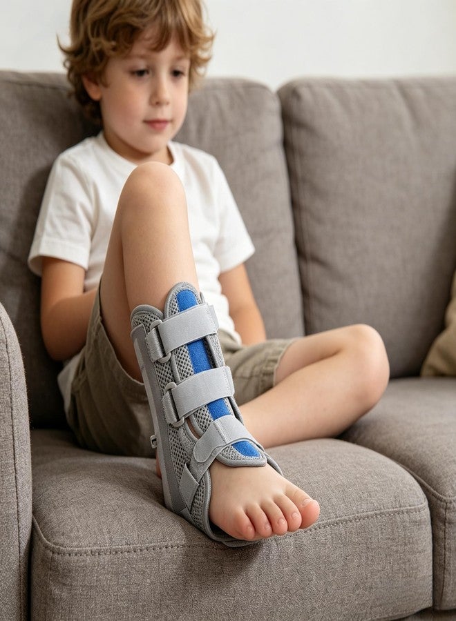 RousuCare Kids Pediatric Ankle Brace, Neoprene Ankle Splint with Adjustable Straps, Universal Fit, Lightweight Support (Small) - Image 1