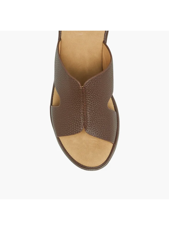 Flora Bella By Shoexpress Women Cut-Out Detail Slip-On Sandals with Block Heels