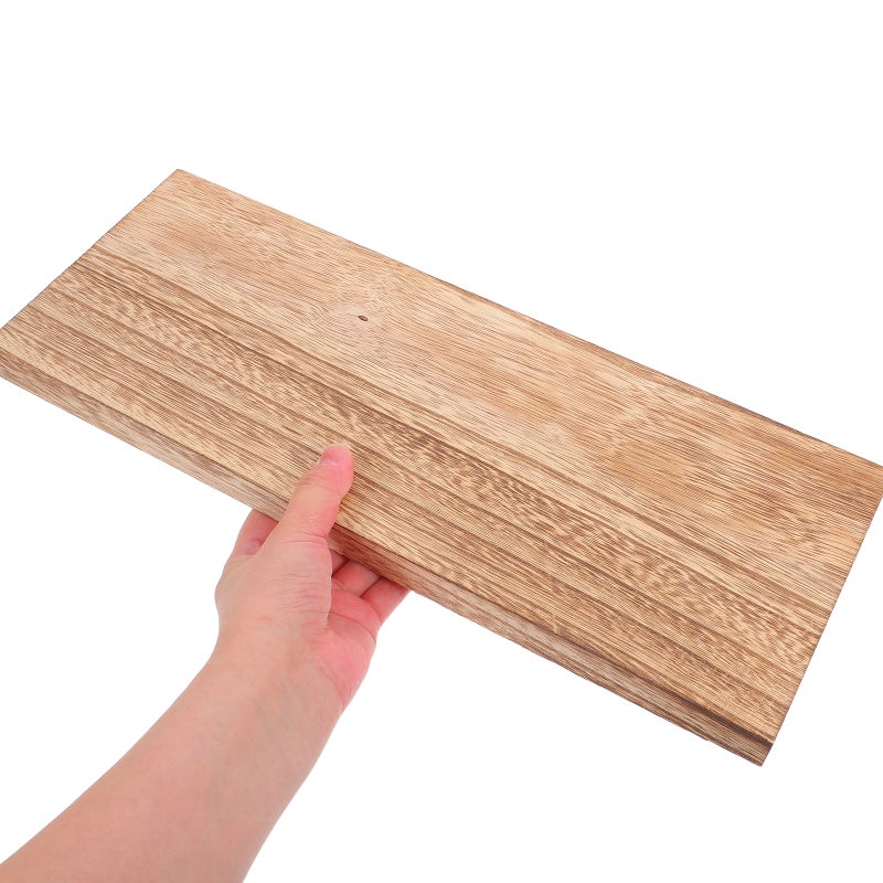 2pcs Hanging Shelf Floating Wood Shelf Rustic Wall Decor Multi-Functional Wall Organizer for Bathroom Living Room Kitchen and Office - Image 2