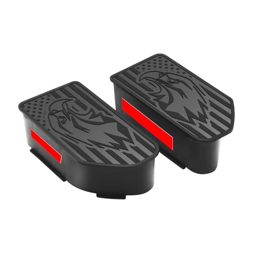 kanuoc 2Pack Bed Rail Stake Pocket Covers for 2019-2025 Silverado/Sierra 1500 and 2020-2025 Chevy Silverado/GMC Sierra 2500HD 3500HD, Upgraded Silicone Truck Rear Holes Caps Bed Rail Holes Plugs Covers (A) - Image 1