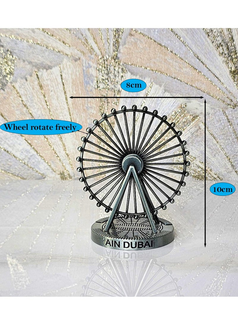سوق الهدايا التذكارية سوق التذكارات – ديكور عين دبي معدني مقاس 11×10 سم باللون النحاسي - Image 3