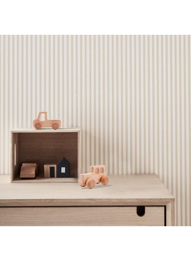 Promise Babe 2PC Truck Shape Wooden Rattles Baby Teether Toys Montessori Inspired Teething Push Toys Perfect Shower Gift for Baby - Image 5