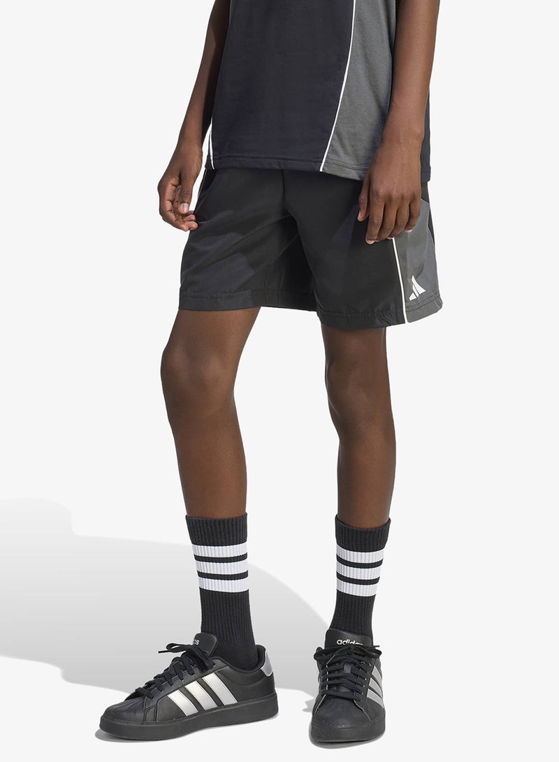 Adidas Youth Color Block Woven Shorts - Image 3