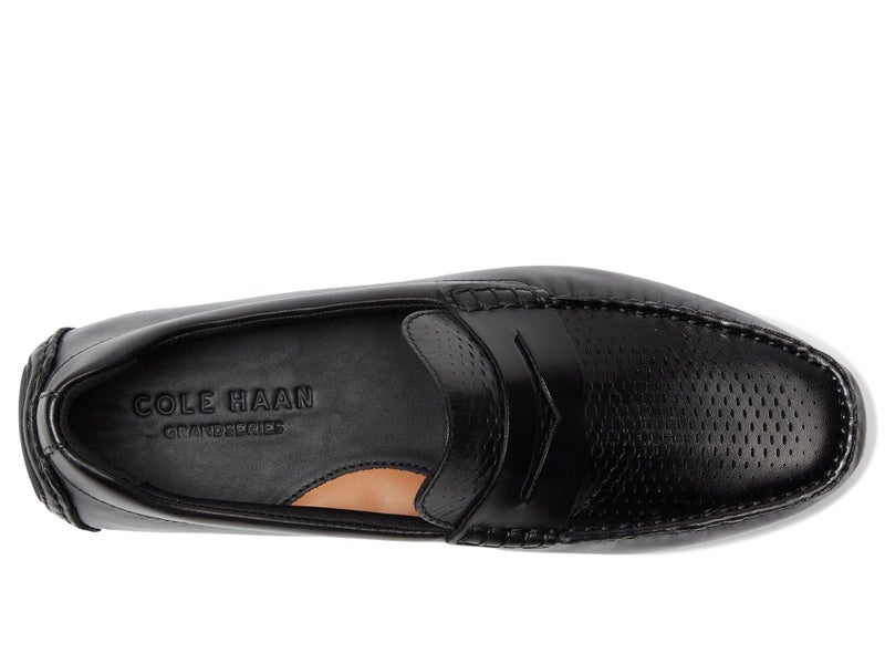 Cole Haan Mens Grand Laser Penny Driver, Black/Black, 7-M US - Image 2