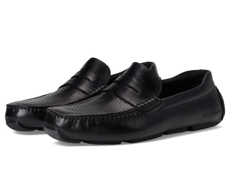 Cole Haan Mens Grand Laser Penny Driver, Black/Black, 7-M US - Image 1
