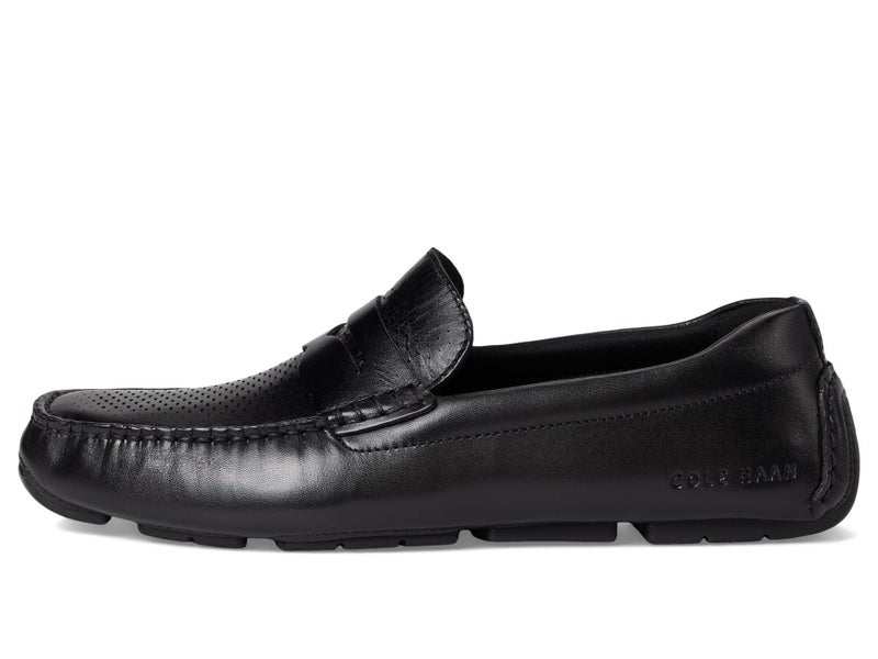 Cole Haan Mens Grand Laser Penny Driver, Black/Black, 7-M US - Image 4