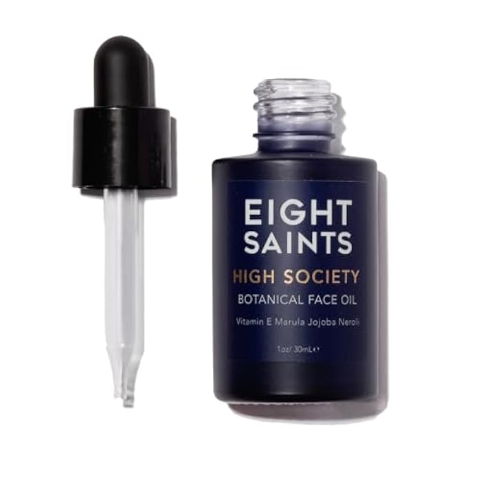 Eight Saints High Society Botanical Face Oil, Natural and Organic Anti Aging Facial Oil with Jojoba, Vitamin E, Marula, and Neroli, 1 Ounce - Image 1