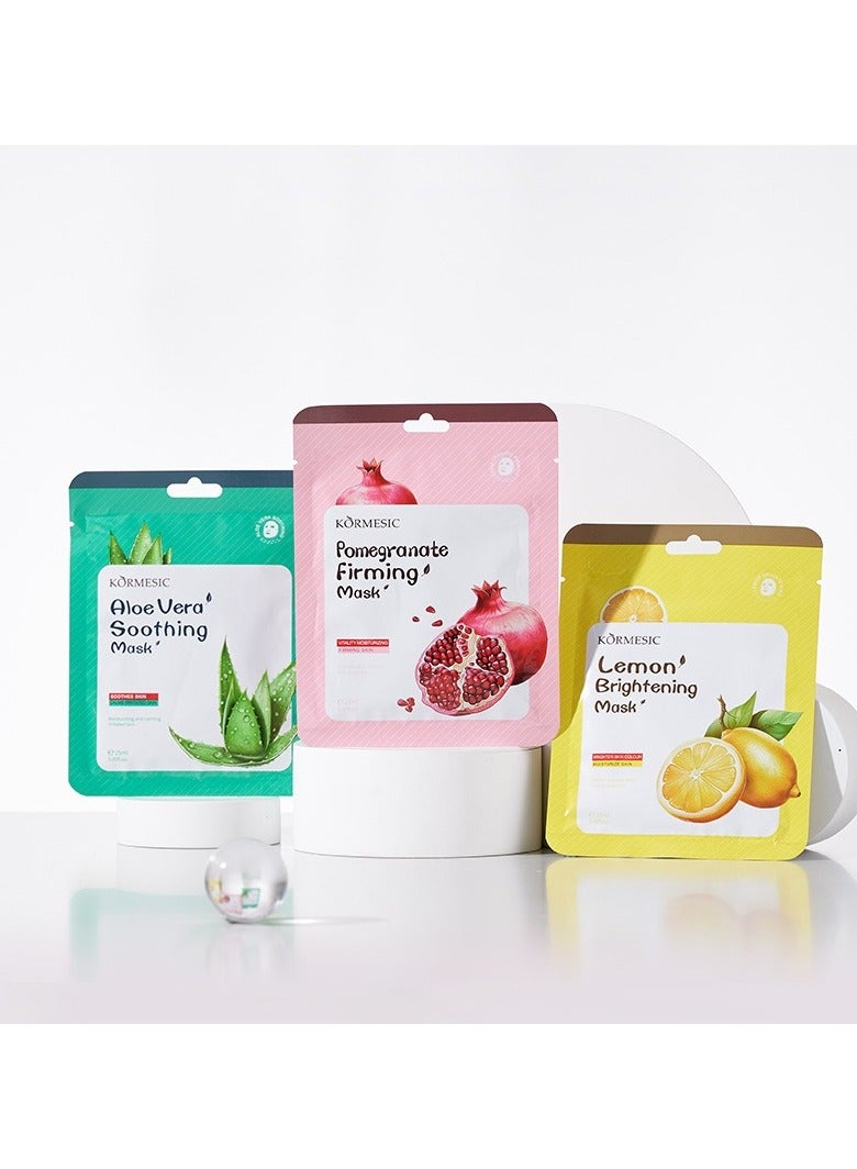 Kormesic 5pcs قناع الوجه الرمان 25ml - Image 4