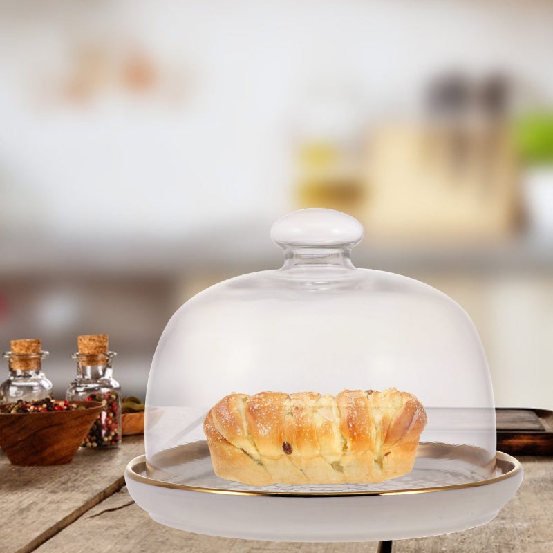 1 Set Cake Plate Dish Cake Organizer Dessert Plate Dish Party Cake Holding Plate - Image 3