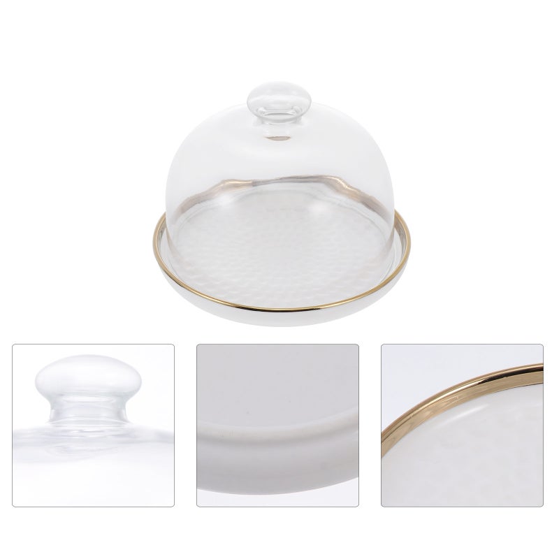 1 Set Cake Plate Dish Cake Organizer Dessert Plate Dish Party Cake Holding Plate - Image 1