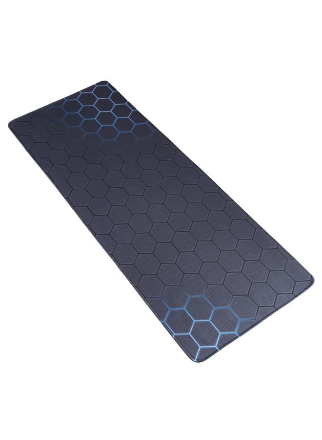BURAQ Anti-Slip Rubber Cloth Surface Game Mouse Mat Keyboard Pad, Size:80 x 30 x 0.2cm(Blue Honeycomb)  - Image 2