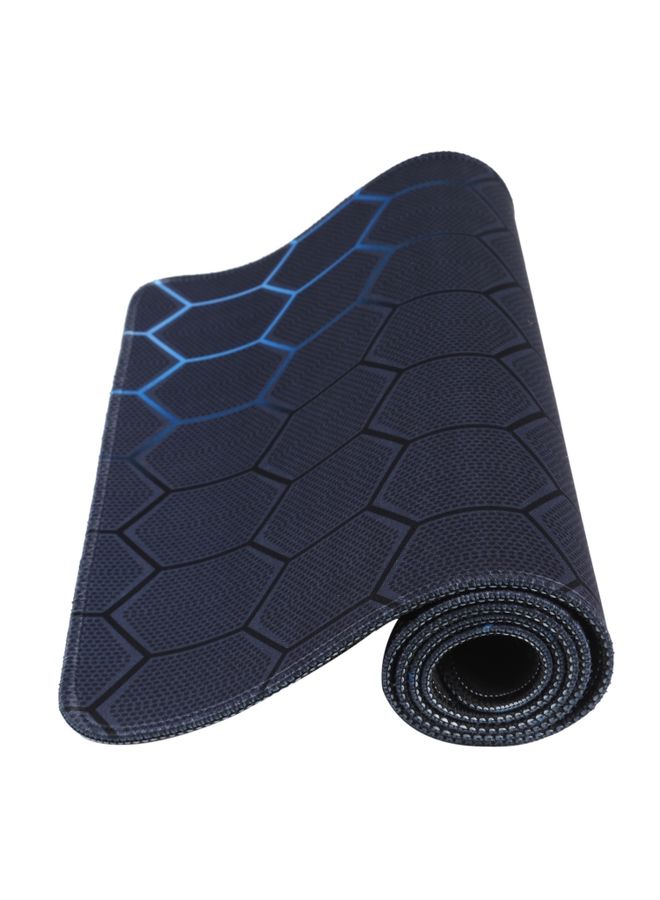 BURAQ Anti-Slip Rubber Cloth Surface Game Mouse Mat Keyboard Pad, Size:80 x 30 x 0.2cm(Blue Honeycomb)  - Image 3