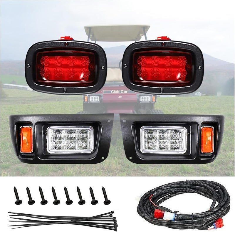 Golf Cart Club Car DS LED Light Kit - Headlights & Tail Lights for 1993 and Up Models - Image 1