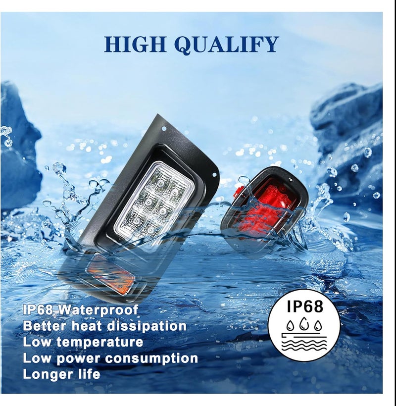 Golf Cart Club Car DS LED Light Kit - Headlights & Tail Lights for 1993 and Up Models - Image 5