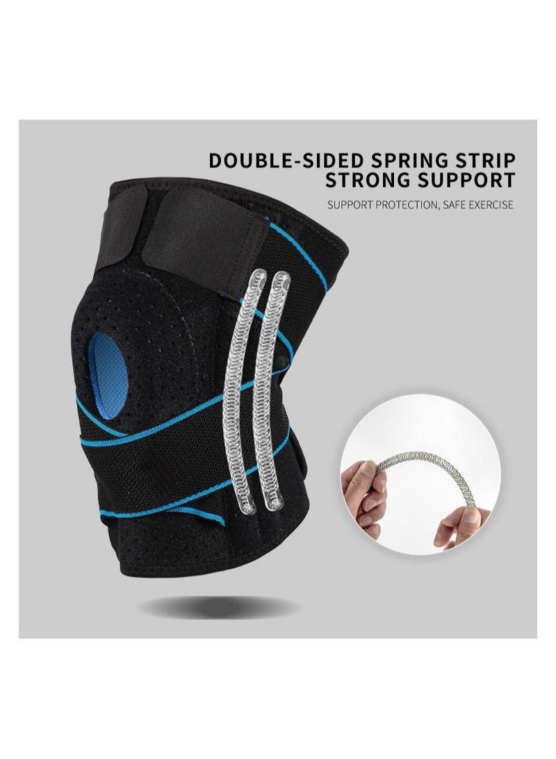 Adjustable Knee Support Brace with Side Stabilizers & Gel Padding – Compression for Pain Relief, Meniscus Tear, ACL, MCL, Arthritis & Injury Recovery - Image 3