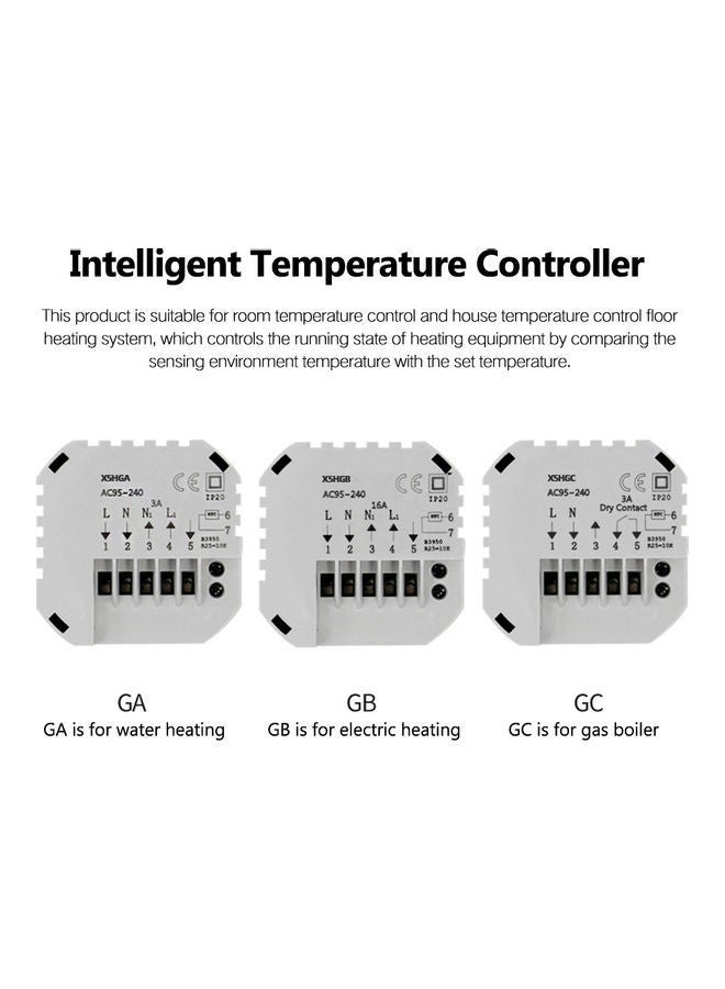 NIBEMINENT Intelligent Temperature Controller Thermostat Black  - Image 3