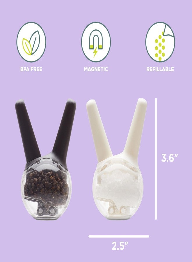 Chef'n Mini Magnetic Salt and Pepper Grinder Set - Image 2