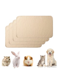 Kathson kathson Guinea Pig Cage Liner, 4 Pack Bedding Pads Washable Absorbent Reusable Waterproof Mats for Guinea Pig Rabbit Bunny Hamster Cat Puppy Small Animals  - Image 1