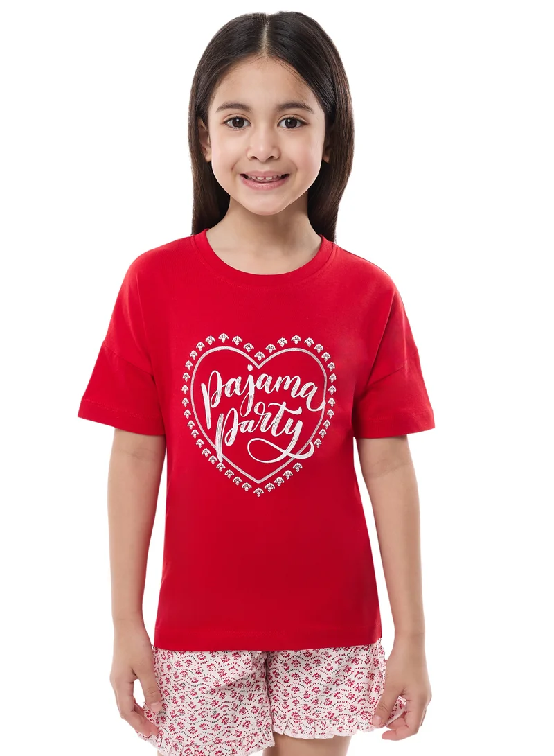 victor and jane Victor and Jane Girls' PJ Set – Soft Shorts and Top Sleepwear Set