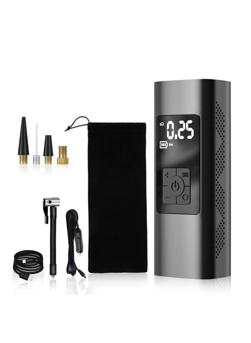 Air Compressor Tire Inflator Led Light Air Pump Portable, Tire Pump Pressure Gauge Car Tires Pressure Digital Tire, Car Air Pump Tire Electric Handheld Air Pump Smart Wireless Bicycle - Image 1
