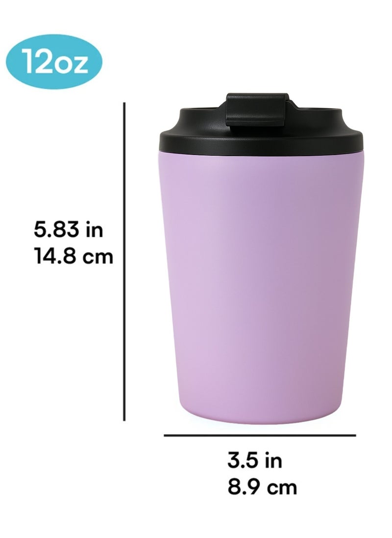 F.A.M.S Travel Coffee Mug - Stainless Steel Insulated Tumbler with Leak-Proof Lid, Solid & Metallic Colors, Keeps Beverages Hot or Cold, Perfect for Commute, Office, or Travel  - Image 3