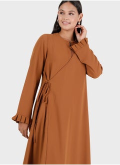 مودانيسا عباية بياقة دائرية  - Image 3