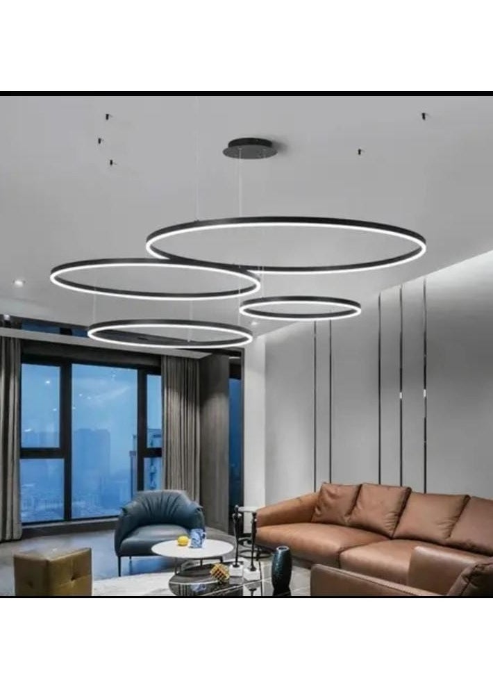 Vlovehome - Ceiling lighting set of 4 pieces, sizes (φ500*H500mm+φ600*H500mm+φ800*H500mm+φ1000*H500m) - Image 1