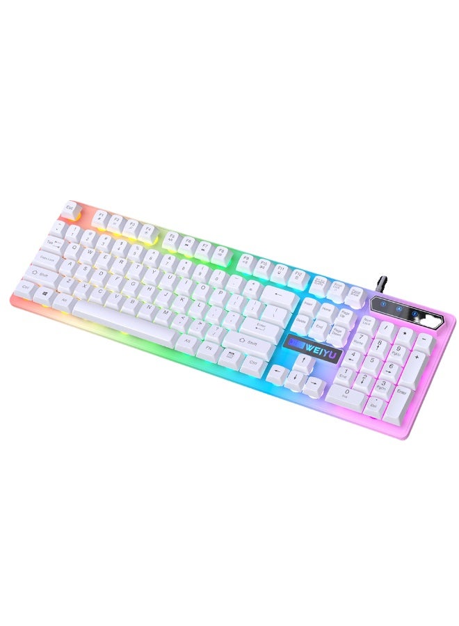 KUYING New Wired Illuminated Mechanical Tactile Keyboard 