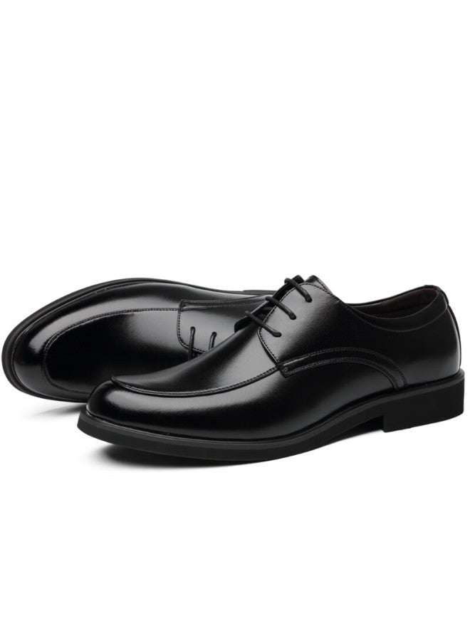 Poitulas Men's Lace-up Business Casual Shoes, British Comfortable Formal Shoes, Wedding Shoes For Men, 2029 Black, Size 41 - Image 2