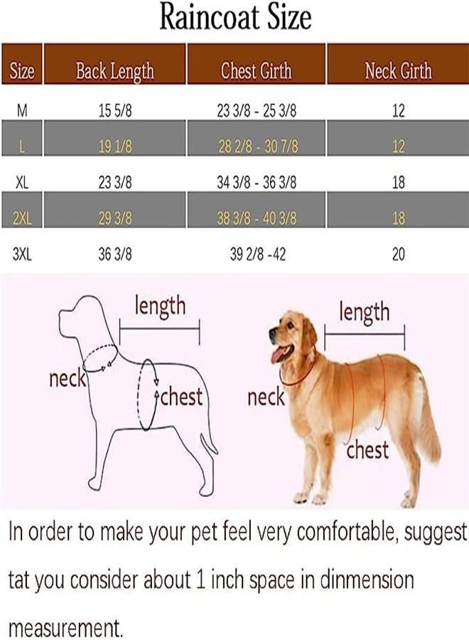 Generic Large Dog Raincoat Adjustable Pet Waterproof Clothing Lightweight Rain Jacket Cape Hooded with Reflective Strips (M, Yellow)  - Image 5