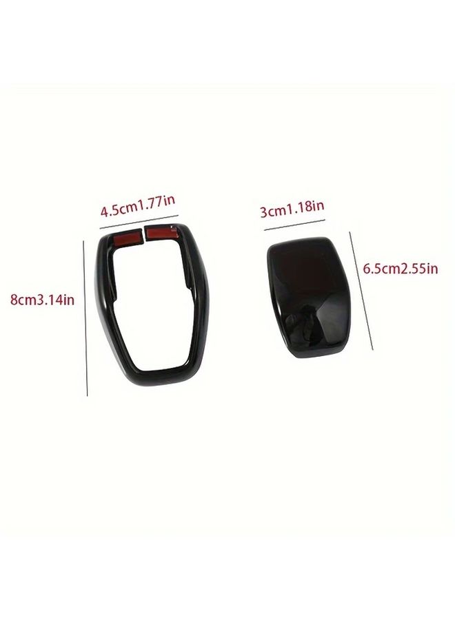 Black ABS Manual Gear Shift Knob Cover For Select SUV And Sedan Models - Image 2