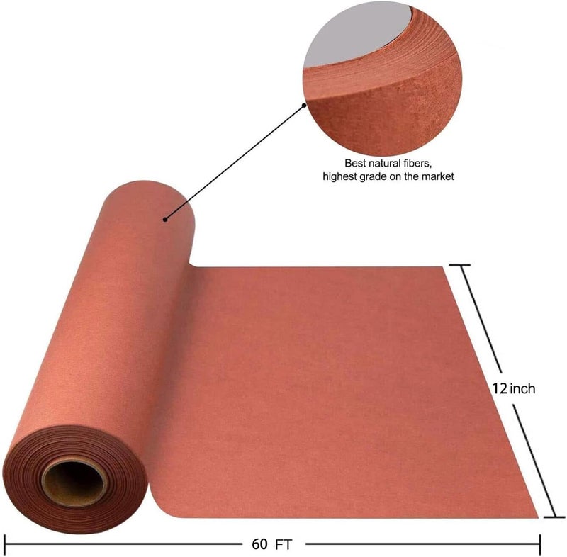 UDAREIT Butcher Paper for Smoking Meat Pink Butcher Paper Roll Unwaxed 12 Inch x 60 Feet, BBQ Peach Wrapping Paper for Smoking Meat, Brisket, Crawfish Boil, or Table Runner (R12) - Image 2