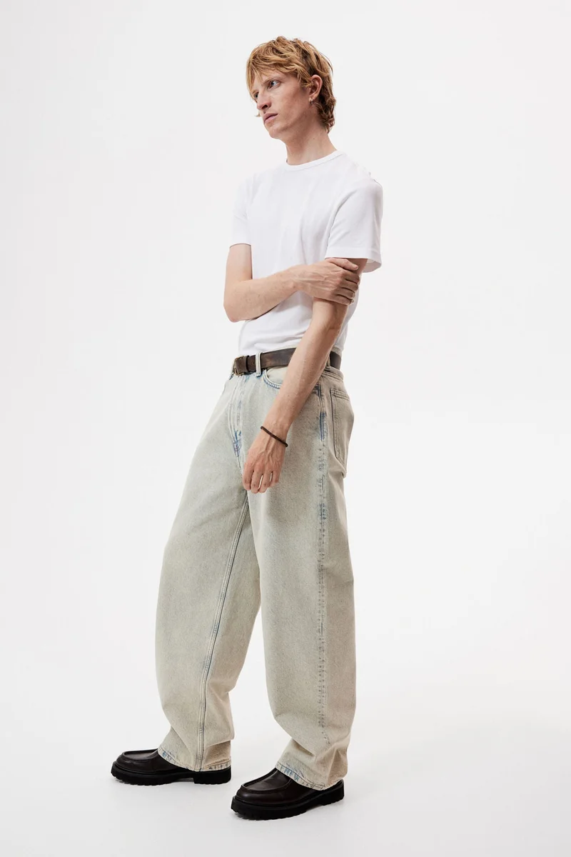 اتش اند ام جينز فضفاض