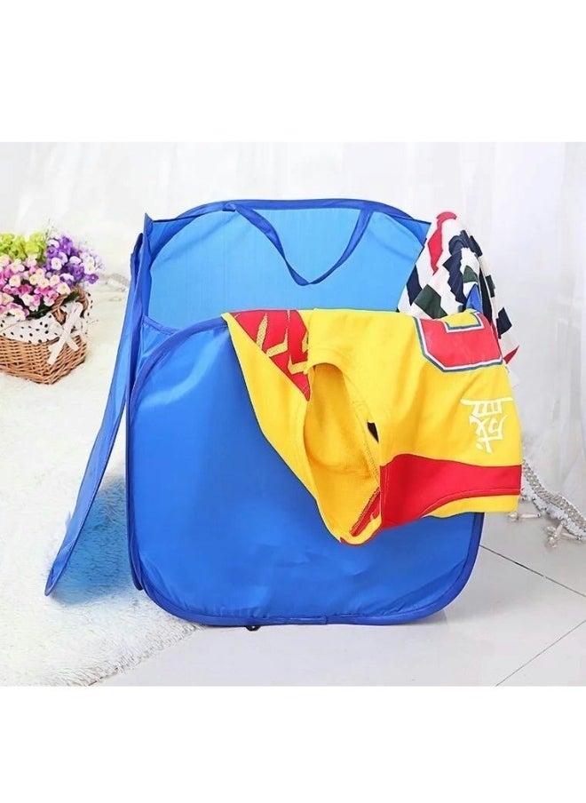 Foldable toy or laundry baskets in different shapes random color