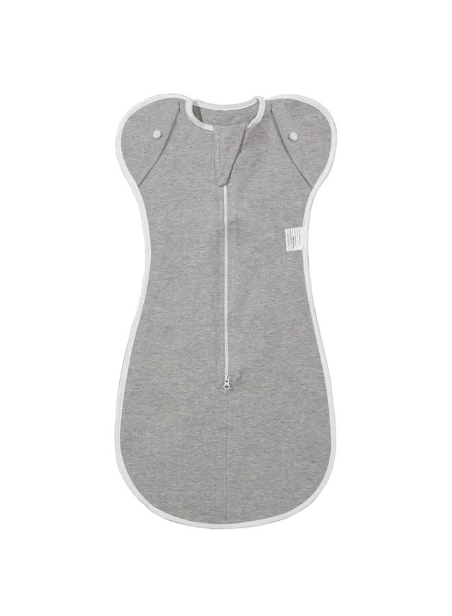 LAMAY Swaddle Blankets for infant Boys, 1 Pack Wrap Set, Newborn Adjustable Swaddles Sleep Sack, 0-6 Months/Grey/66cm - Image 1