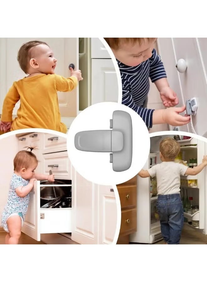 هم سيلفا قفل ثلاجة آمن للأطفال قفل باب الثلاجة المنزلية والمجمد - Image 5