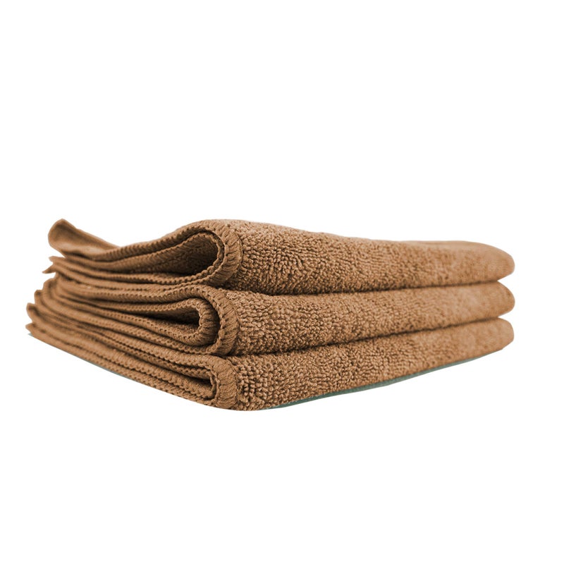 Chemical Guys MIC34403 Workhorse Professional Microfiber Towel, Tan (Safe for Car Wash, Home Cleaning & Pet Drying Cloths) 16" x 16", Pack of 3 - Image 4