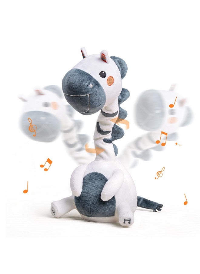 TUMAMA Singing Talking Dancing Toy, Mimicking Twisting Electronic Soft Plush Zebra Toy With Recording & Repeating What You Say, Singing Interactive Toddler Toys For Boys Girls Gifts - Image 1