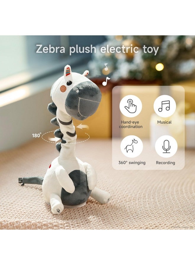 TUMAMA Singing Talking Dancing Toy, Mimicking Twisting Electronic Soft Plush Zebra Toy With Recording & Repeating What You Say, Singing Interactive Toddler Toys For Boys Girls Gifts - Image 2