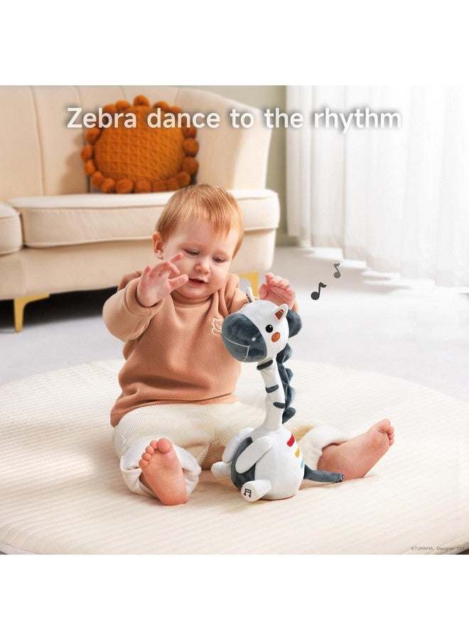 TUMAMA Singing Talking Dancing Toy, Mimicking Twisting Electronic Soft Plush Zebra Toy With Recording & Repeating What You Say, Singing Interactive Toddler Toys For Boys Girls Gifts - Image 3